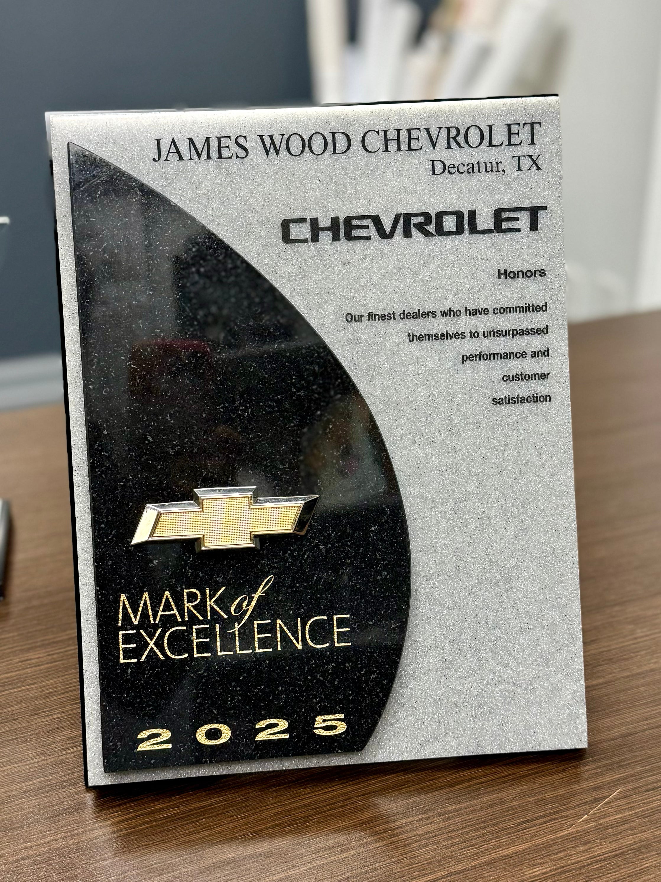 2025 Chevrolet Mark of Excellence Award