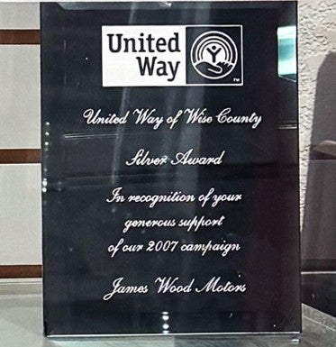 2007 United Way of Wise County Silver Award