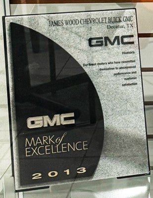 2013 GM Mark of Excellence Award - James Wood GMC