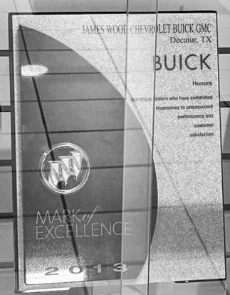 2013 GM Mark of Excellence Award - James Wood Buick