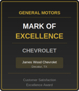 2017 GM Mark of Excellence Award James Wood Chevrolet