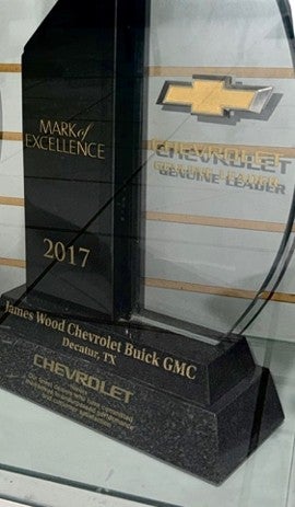 2017 Mark of Excellence Chevrolet Genuine Leader James Wood Chevrolet Buick GMC