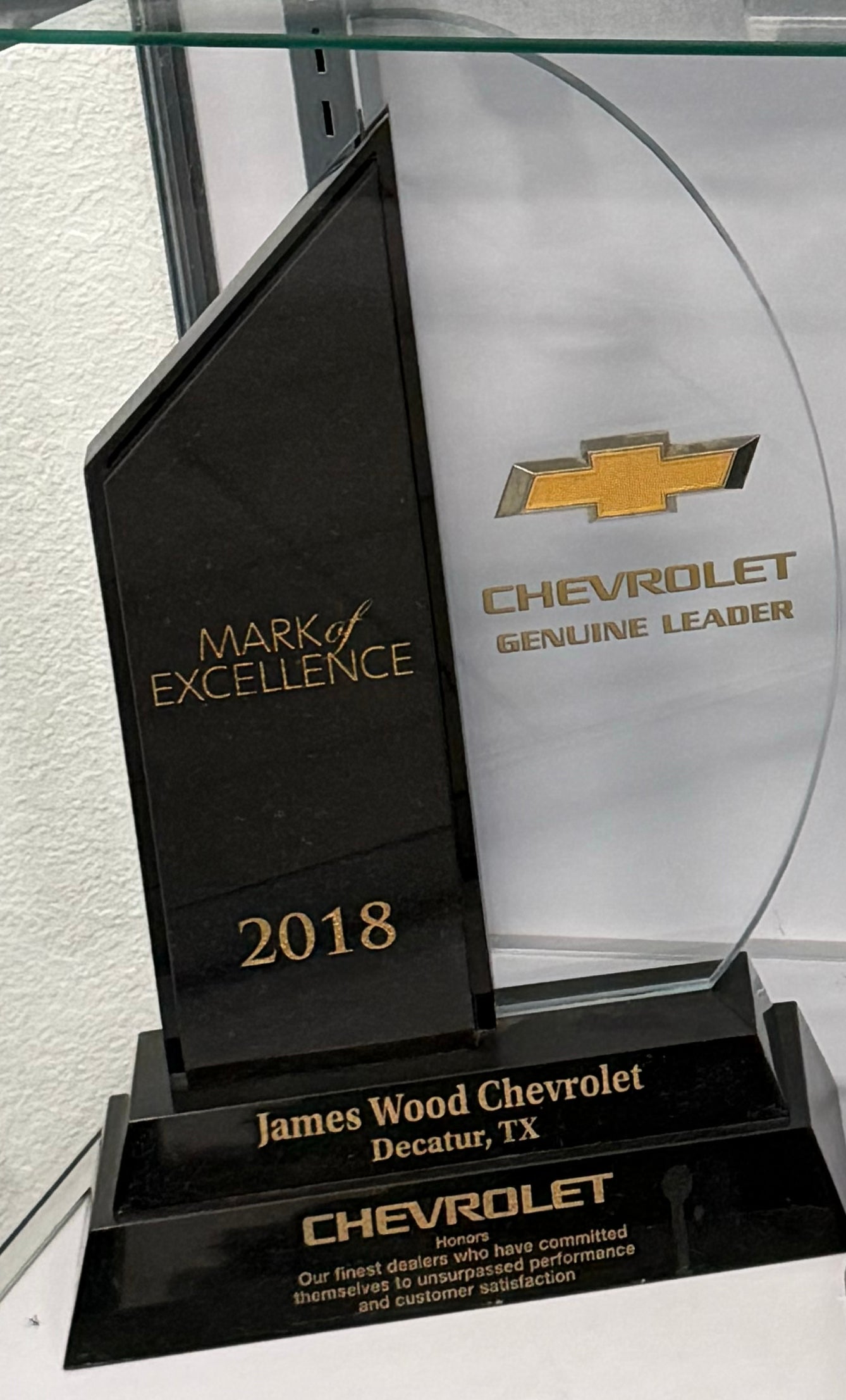2018 Chevrolet Genuine Leader Award