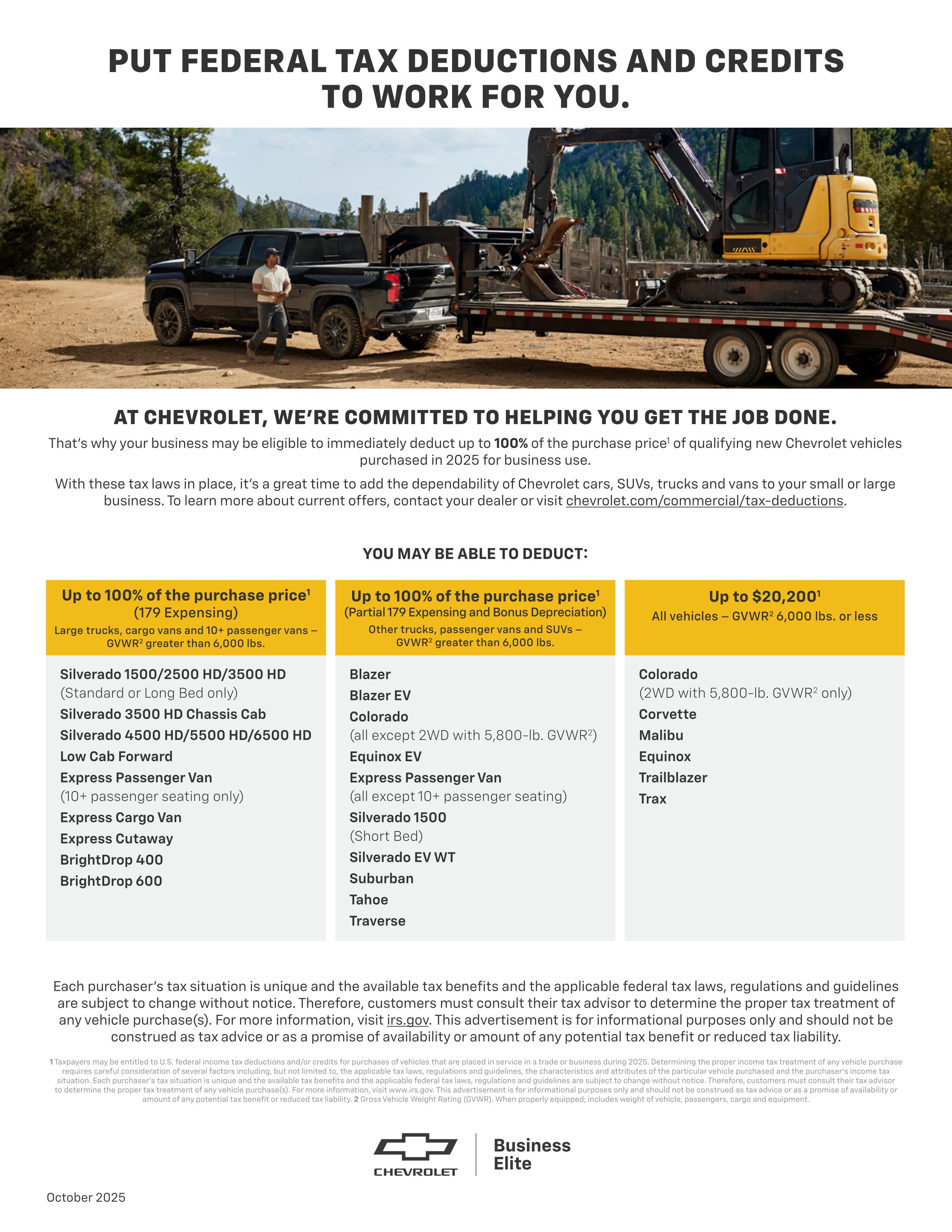 Section 179 YEAR END TAX INCENTIVE 